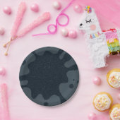 Charcoal Splash Custom Party Paper Plate Pappteller (Party)