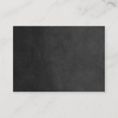 Charcoal String Lights Hochzeitskarten Platzkarte (Rückseite)