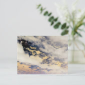 Charcoal Vanilla Clouds Postkarte (Stehend Vorderseite)