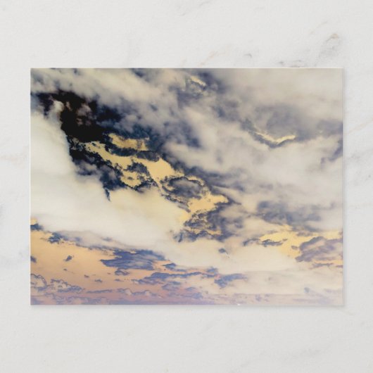 Charcoal Vanilla Clouds Postkarte (Vorderseite)