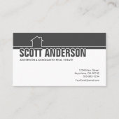 Charcoal Zuhause Icon Social Media Visitenkarte (Vorderseite)