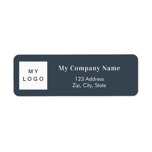 Charcograu-Firmenlogo Rücksendeadresse (Vorne)