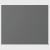 Charcogray Solid Color Anpassen Geschenkpapier (Flach)