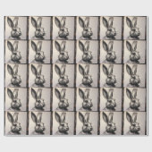 Charcohrabbit Sketch Geschenkpapier (Flach)