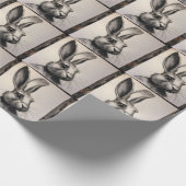Charcohrabbit Sketch Geschenkpapier (Ecke)