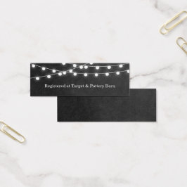 Charcostring Lights Hochzeitkarte