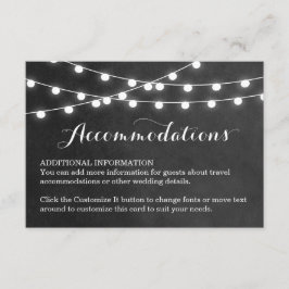 Charcostring Lights Hochzeitkarte Begleitkarte