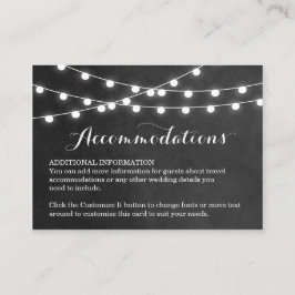 Charcostring Lights Hochzeitkarte Begleitkarte