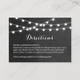 Charcostring Lights Hochzeitrichtung einfügen Begleitkarte