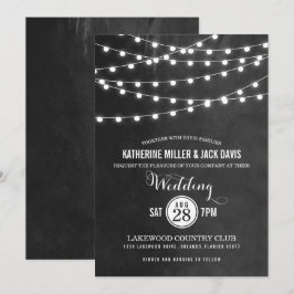 Charcostring Lights Hochzeitseinladung Einladung