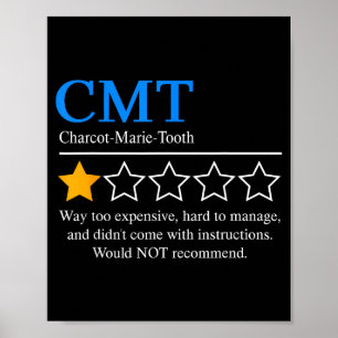 Charcot-Marie-Tooth-Krankheitsbewusstsein Cmt Nich Poster