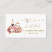 Charcuterie Board Brautparty Rezept Card Begleitkarte (Vorderseite)