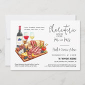 Charcuterie Board Couples Dusche QR Code Foto Einladung (Vorderseite)
