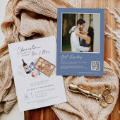 Charcuterie Board Couples Dusche QR Code Foto Einladung