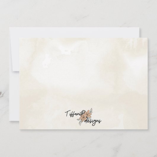 Charcuterie Board Danke Karte (Rückseite)