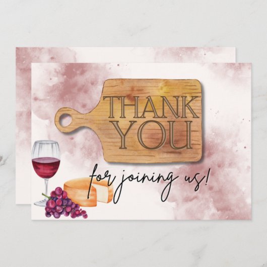 Charcuterie Board Danke Karte (Vorne/Hinten)