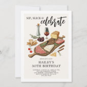 Charcuterie Board Erwachsene Geburtstagspartei Einladung (Vorderseite)