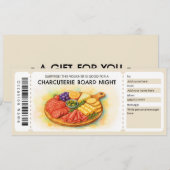 Charcuterie-Board-Night-Geschenkgutschein Einladung (Vorne/Hinten)