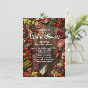 Charcuterie Board Thema Bridal Dusche Einladung