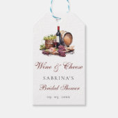 Charcuterie Board Wein & Brautparty Geschenkanhänger (Vorderseite)