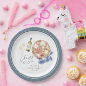 Charcuterie Board Wein & Käse Käse Liebe Pappteller (Party)