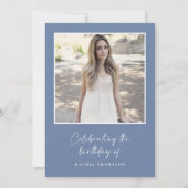 Charcuterie Board Weinkäse Geburtstagsparty Foto Einladung (Rückseite)