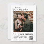 Charcuterie Board Weinkäse Paare Dusche Foto Einladung (Rückseite)