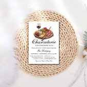 Charcuterie Bridal Dusche Einladung Wein & Käse