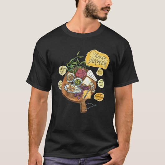 Charcuterie Cheese Board Hostess T-Shirt (Vorderseite)