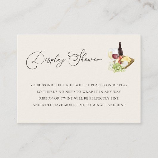 Charcuterie Cheese Display Brautparty Begleitkarte (Vorderseite)
