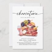 Charcuterie Chefkoch Brautparty Einladung (Vorderseite)