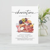 Charcuterie Chefkoch Brautparty Einladung (Stehend Vorderseite)