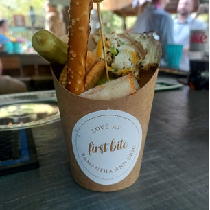 Charcuterie-Cup-Aufkleber Runder Aufkleber