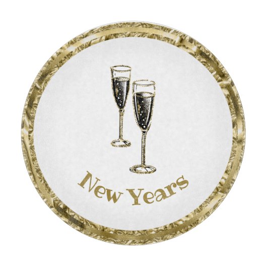 Charcuterie Cutting Board für das neue Jahr Schneidebrett (Vorderseite)