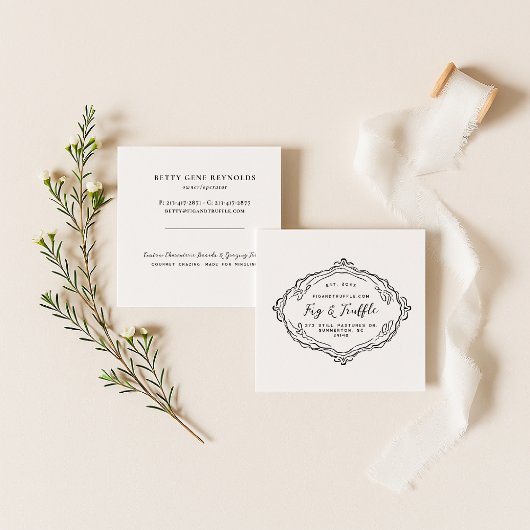 Charcuterie Gourmet Grazing & Catering Branding Quadratische Visitenkarte