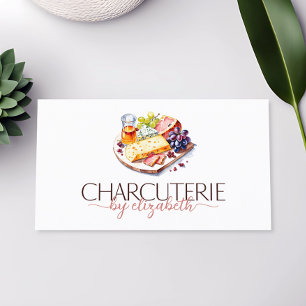Charcuterie Grazing Board Moderne Visitenkarte