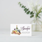 Charcuterie Grazing Board Wasserfarbe Moderne Visitenkarte (Stehend Vorderseite)