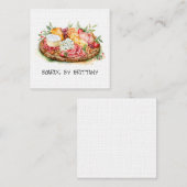 Charcuterie Käse Fleischkarte Quadratische Visitenkarte (Vorne/Hinten)