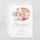 Charcuterie-Käse-Verlobung Einladung (Vorderseite)