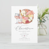 Charcuterie-Käse-Verlobung Einladung (Stehend Vorderseite)