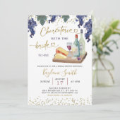 Charcuterie mit der Braut als Brautparty Einladung (Stehend Vorderseite)