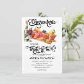 Charcuterie | Party der Käsesorte | BRAUTPARTY Einladung (Stehend Vorderseite)
