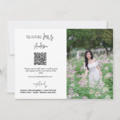 Charcuterie-Party mit dem Bride QR Code Foto Einladung (Rückseite)