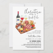 Charcuterie-Party mit dem QR-Code für den nächsten Einladung (Vorderseite)