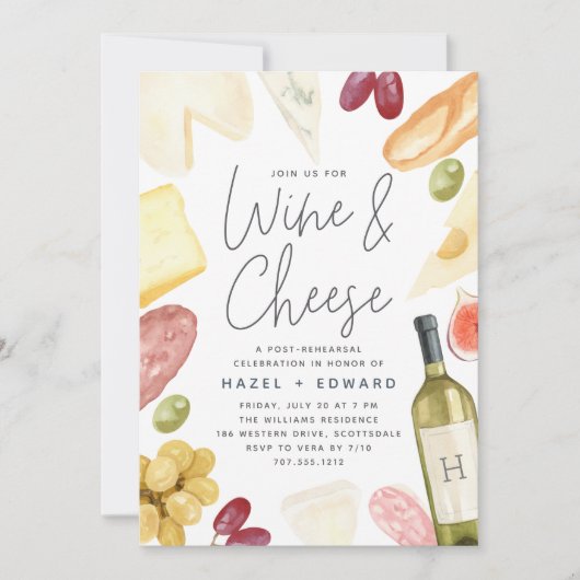 Charcuterie Probe Abendessen Einladung (Vorderseite)