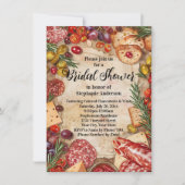 Charcuterie Theme Bridal Dusche Einladung (Vorderseite)