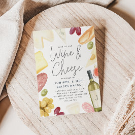 Charcuterie Wein & Käse Bridesmaids Brunch Einladung