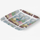 Charcuterie Wein und Käse Pappteller (Gewinkelt)