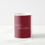Charcuterie & Wine 50. Geburtstagsparty Blush Kaffeetasse (Mittel)