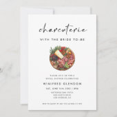 Charcuterie With the Bride To-Be Bridal Shower Einladung (Vorderseite)